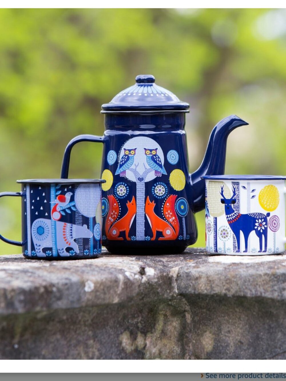 Enamel mug from the Folklore collection by Wild & Wolf